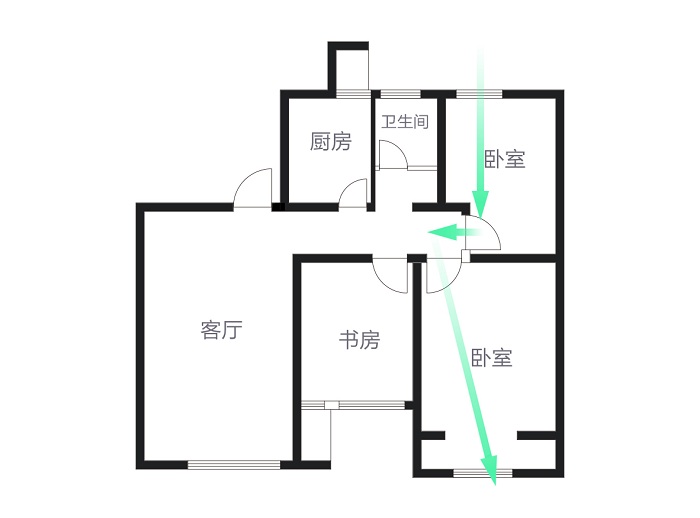 南北通透户型装修风水_滨湖绿地国际花都89户型是不是南北通透吗_南北通透小户型装修