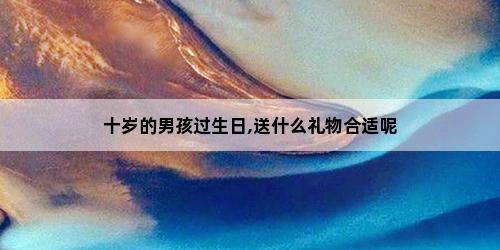 【小学生男孩送什么生日礼物】十岁的男孩过生日