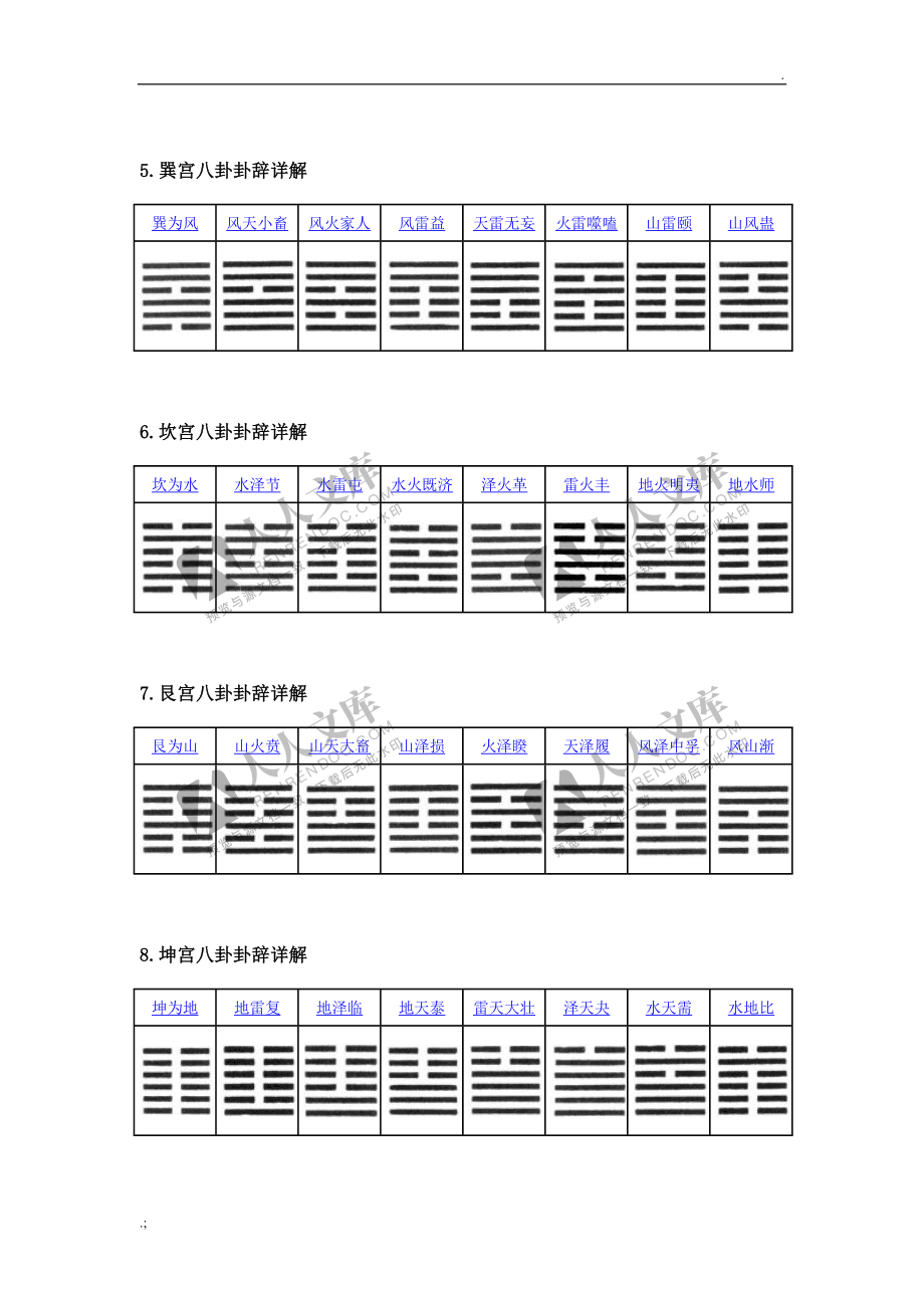 易经六十四卦全文图解_易经64卦雷山卦详解_易经64卦图解