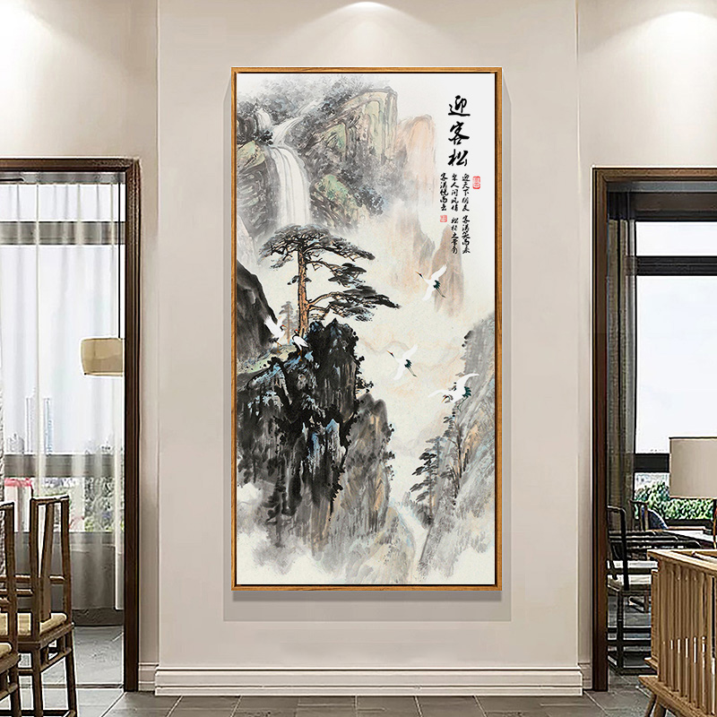 玄关正对大门好不好?_正对大门玄关适合挂什么风水画_正对大门玄关挂画风水