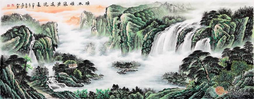 好客厅风水挂画图片_客厅风水挂画鹿好不好_客厅挂甚么画好风水好